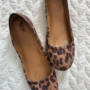 Mossimo Supply Co. Brown Leopard Flats